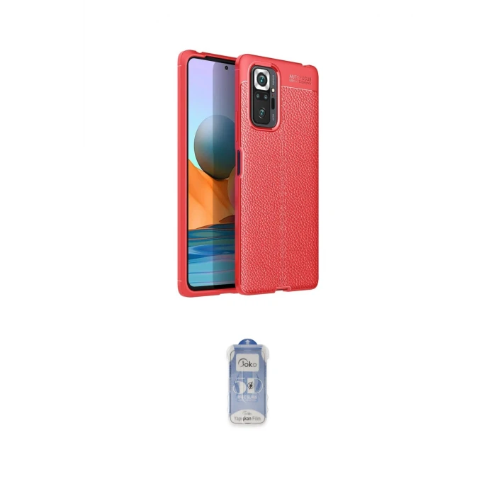 ieg™ Redmi Note 10 Pro Kılıf Doruk Klasik Özel Seri - Siyah Joko Magic 5D Cam