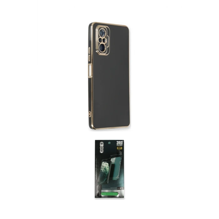 ieg™ Redmi Note 10 Pro Kılıf Yankı Serisi - Şeffaf 360 Full Body Arka Koruyucu