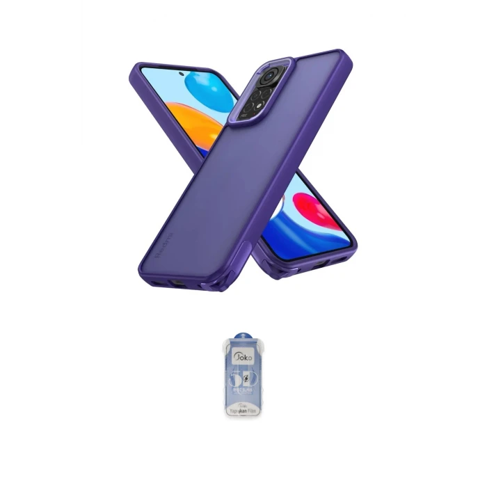 ieg™ Redmi Note 11 Kılıf Atlas Form - Siyah Joko Magic 5D Cam