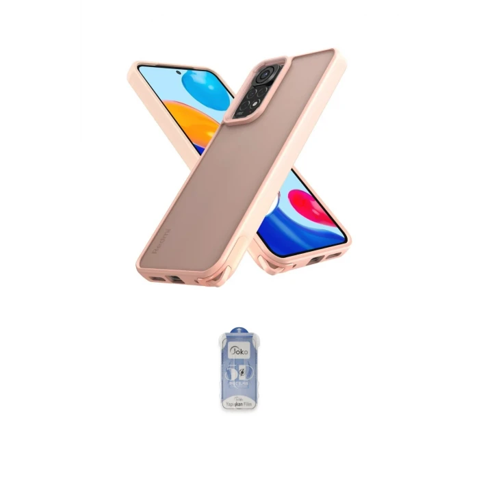 ieg™ Redmi Note 11 Kılıf Atlas Form - Siyah Joko Magic 5D Cam