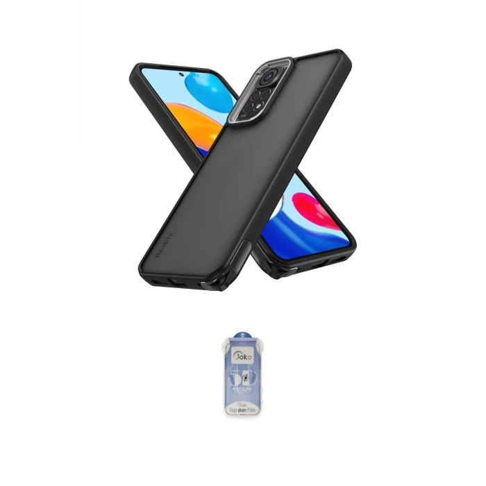 ieg™ Redmi Note 11 Kılıf Atlas Form - Siyah Joko Magic 5D Cam