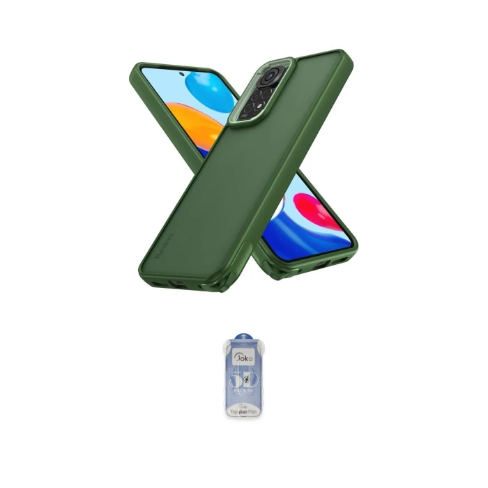 ieg™ Redmi Note 11 Kılıf Atlas Form - Siyah Joko Magic 5D Cam