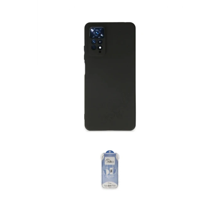 ieg™ Redmi Note 11 Kılıf Kozmos Yansıma Özel Seri - Siyah Joko Magic 5D Cam