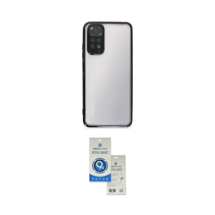ieg™ Redmi Note 11 Kılıf Vadi Minimal - Şeffaf Royal Nano Ekran Koruyucu