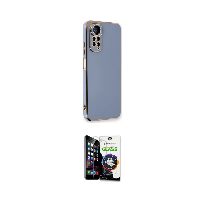 ieg™ Redmi Note 11 Kılıf Yankı Serisi - Şeffaf Temperli Cam Ekran Koruyucu