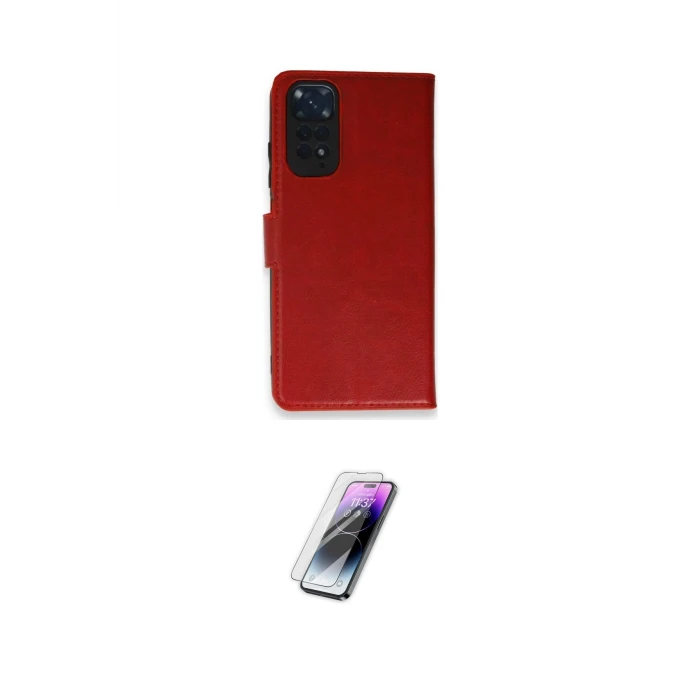 ieg™ Redmi Note 11 Pro Kılıf Siluet Işık Serisi - Şeffaf Pasifik Cam Ekran Koruyucu