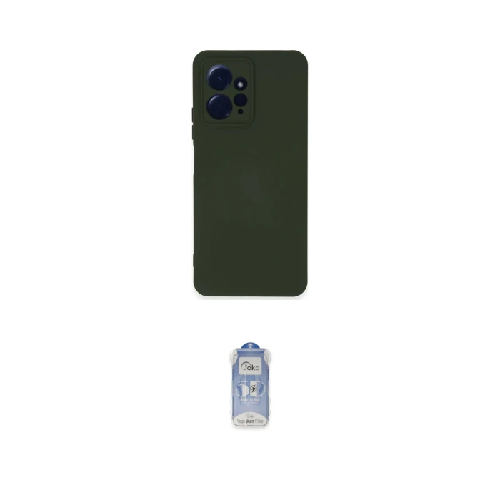 ieg™ Redmi Note 12 4G Kılıf Ahenk Serisi - Siyah Joko Magic 5D Cam