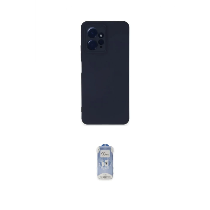 ieg™ Redmi Note 12 4G Kılıf Ahenk Serisi - Siyah Joko Magic 5D Cam