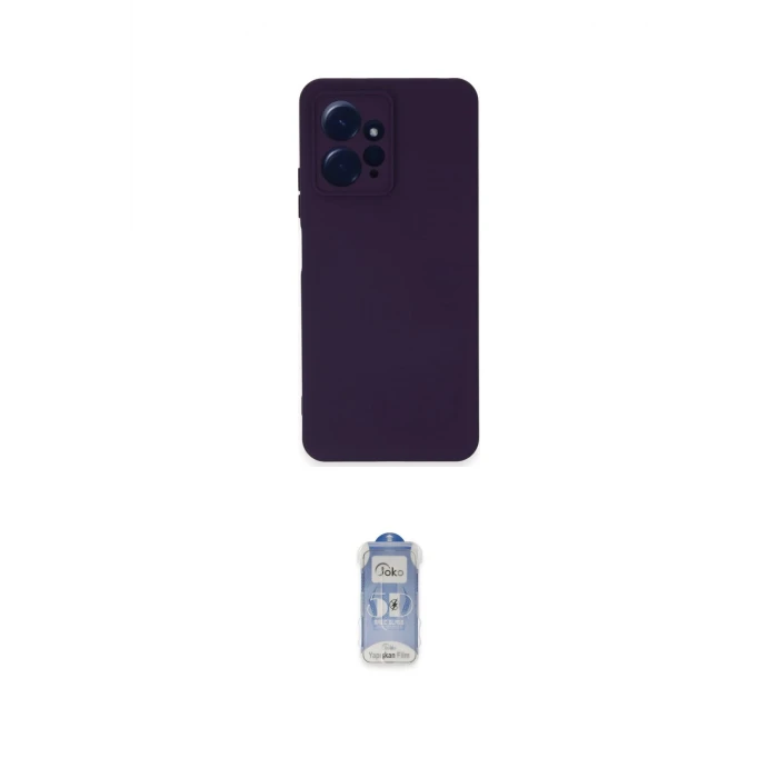 ieg™ Redmi Note 12 4G Kılıf Ahenk Serisi - Siyah Joko Magic 5D Cam