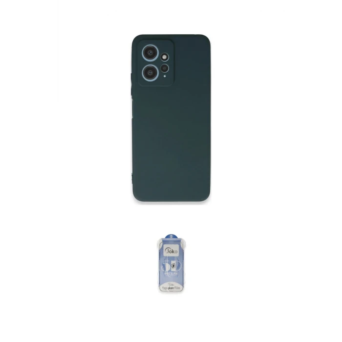 ieg™ Redmi Note 12 4G Kılıf Kozmos Yansıma Özel Seri - Siyah Joko Magic 5D Cam
