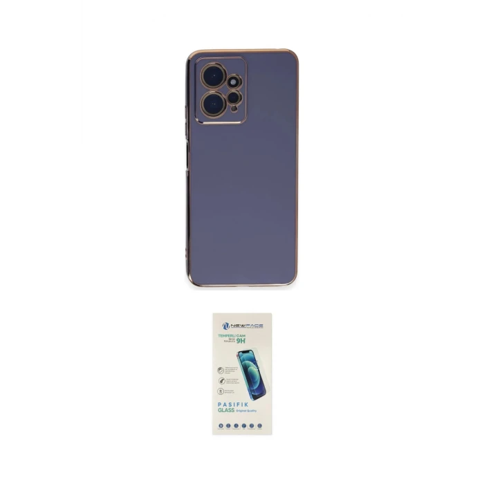 ieg™ Redmi Note 12 4G Kılıf Yankı Serisi - Şeffaf Pasifik Cam Ekran Koruyucu