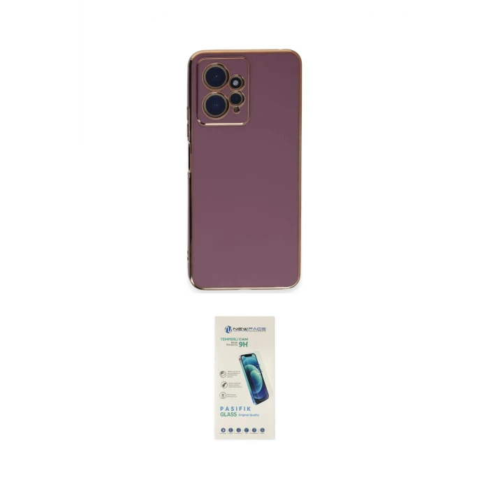 ieg™ Redmi Note 12 4G Kılıf Yankı Serisi - Şeffaf Pasifik Cam Ekran Koruyucu