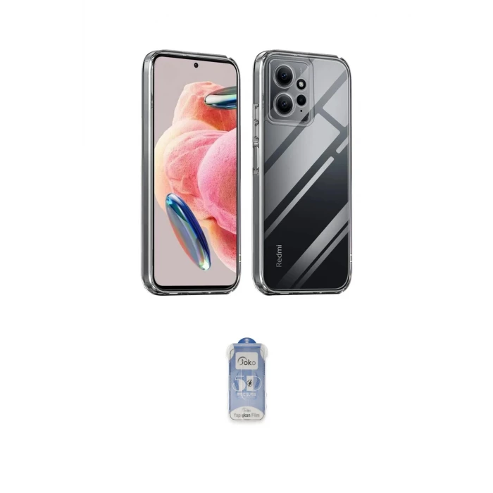 ieg™ Redmi Note 12 4G Kılıf Zirve Doku - Siyah Joko Magic 5D Cam