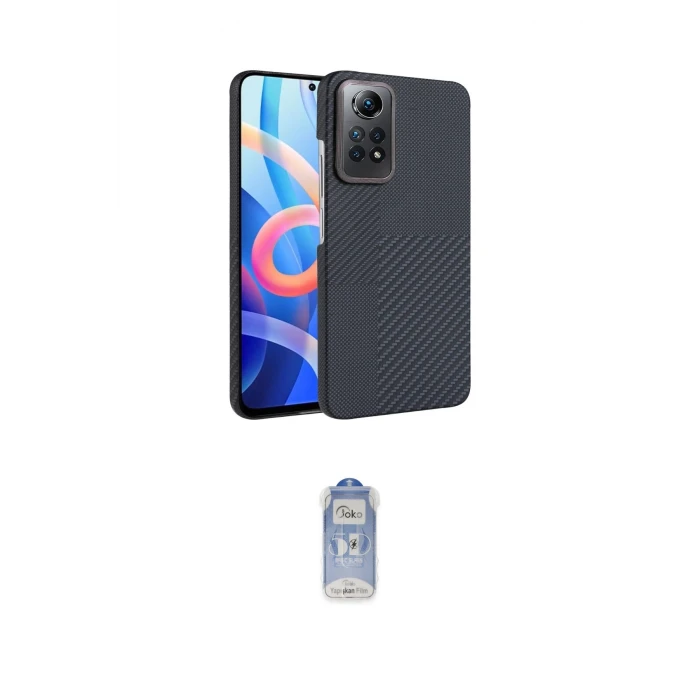 ieg™ Redmi Note 12 Pro 4G Kılıf Doruk Serisi - Siyah Joko Magic 5D Cam