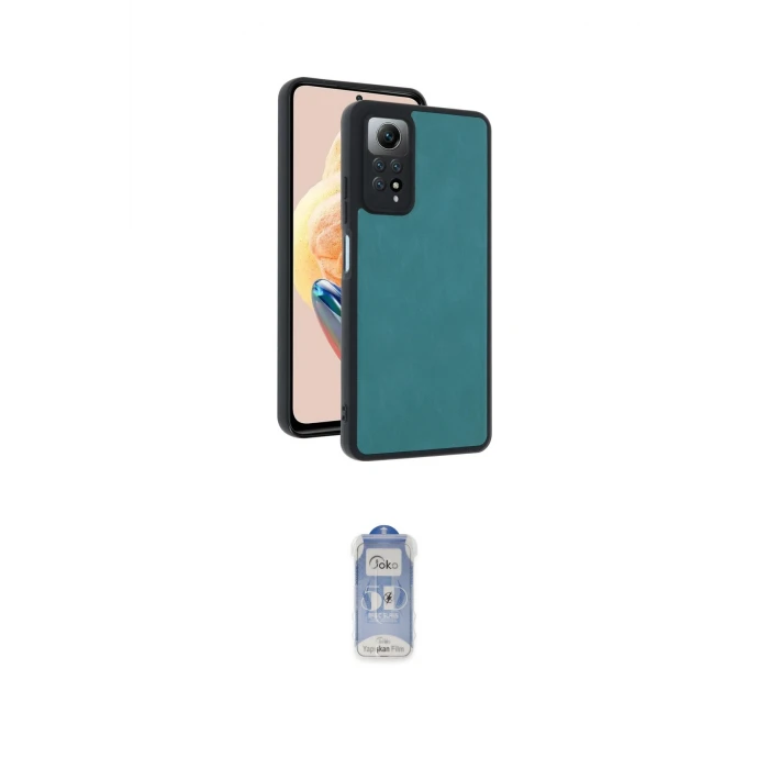 ieg™ Redmi Note 12 Pro 4G Kılıf Kıvılcım Işık Serisi - Siyah Joko Magic 5D Cam