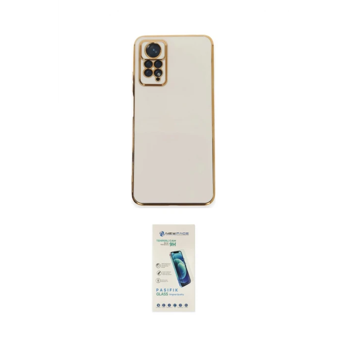 ieg™ Redmi Note 12 Pro 4G Kılıf Yankı Serisi - Şeffaf Pasifik Cam Ekran Koruyucu