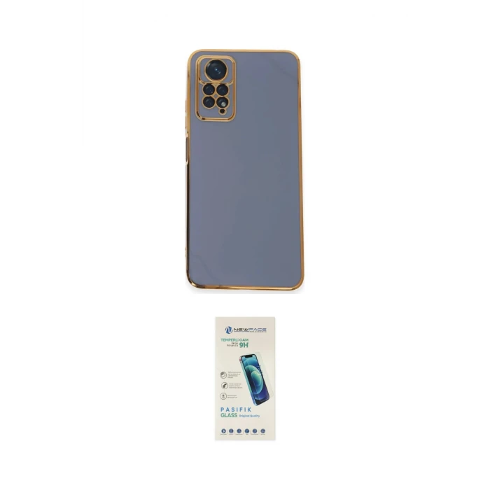 ieg™ Redmi Note 12 Pro 4G Kılıf Yankı Serisi - Şeffaf Pasifik Cam Ekran Koruyucu