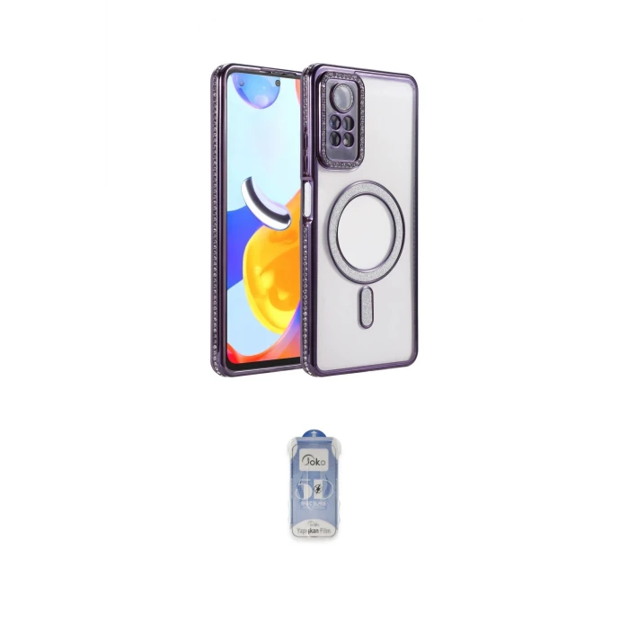 ieg™ Redmi Note 12 Pro 4G Kılıf Zirve Doku Prime - Siyah Joko Magic 5D Cam