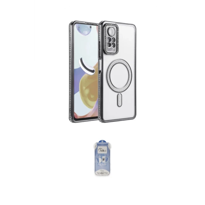 ieg™ Redmi Note 12 Pro 4G Kılıf Zirve Doku Prime - Siyah Joko Magic 5D Cam