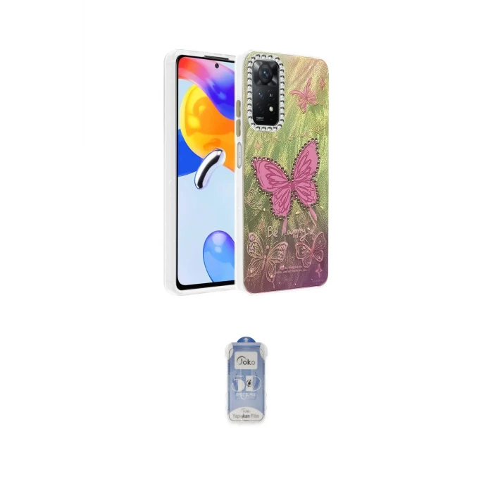 ieg™ Redmi Note 12 Pro 4G Kılıf Zirve Modern Prime - Siyah Joko Magic 5D Cam