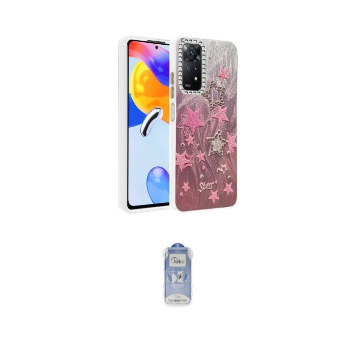 ieg™ Redmi Note 12 Pro 4G Kılıf Zirve Modern Prime - Siyah Joko Magic 5D Cam