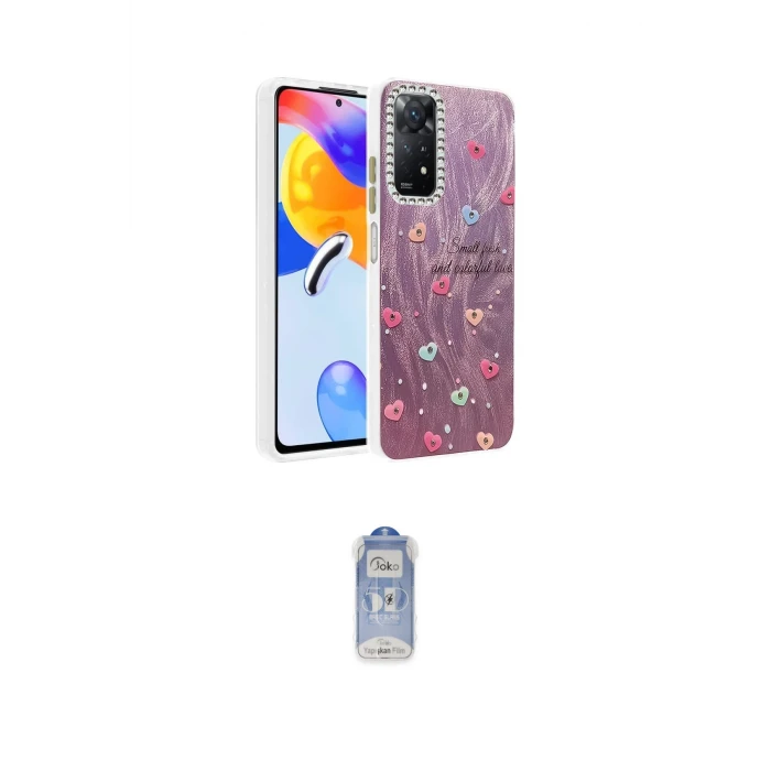 ieg™ Redmi Note 12 Pro 4G Kılıf Zirve Modern Prime - Siyah Joko Magic 5D Cam