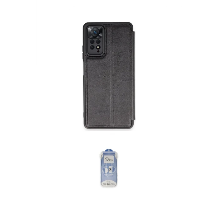 ieg™ Redmi Note 12 Pro 4G Kılıf Zirve Yansıma Serisi - Siyah Joko Magic 5D Cam