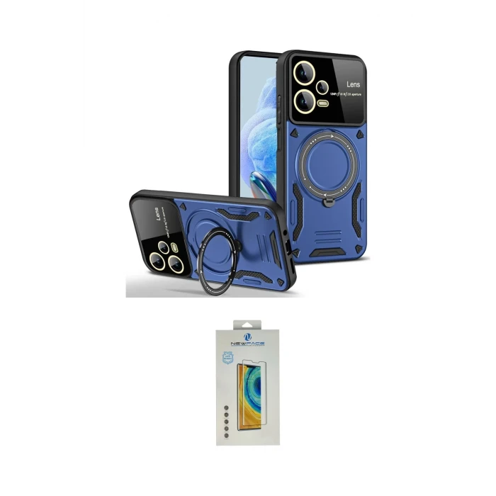 ieg™ Redmi Note 12 Pro 5G Kılıf Kıvılcım Modern Serisi - Siyah Polymer Nano Ekran Koruyucu