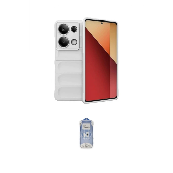 ieg™ Redmi Note 13 Pro 4G Kılıf Atlas Koleksiyonu - Siyah Joko Magic 5D Cam