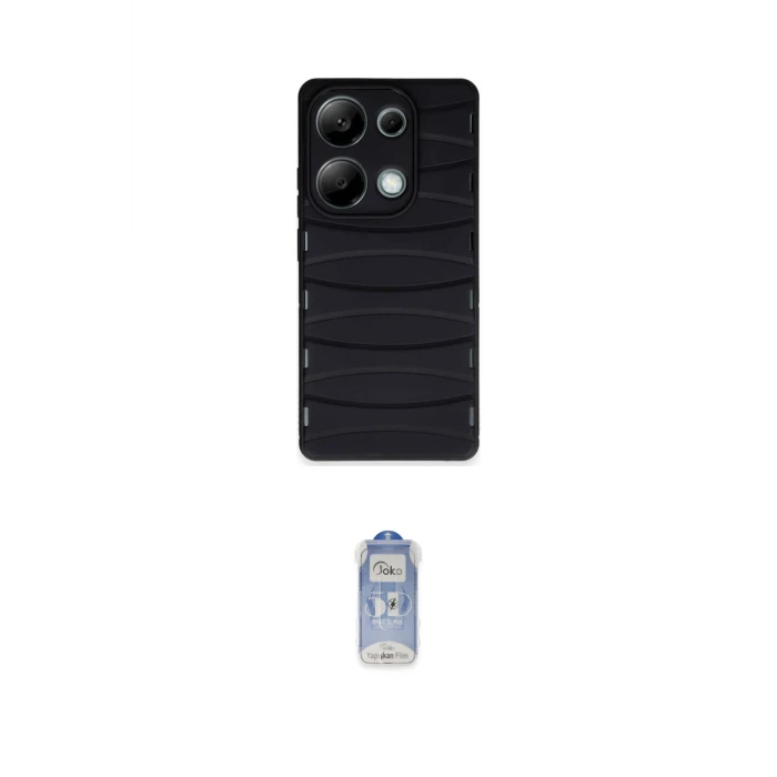 ieg™ Redmi Note 13 Pro 4G Kılıf Doruk Form Serisi - Siyah Joko Magic 5D Cam