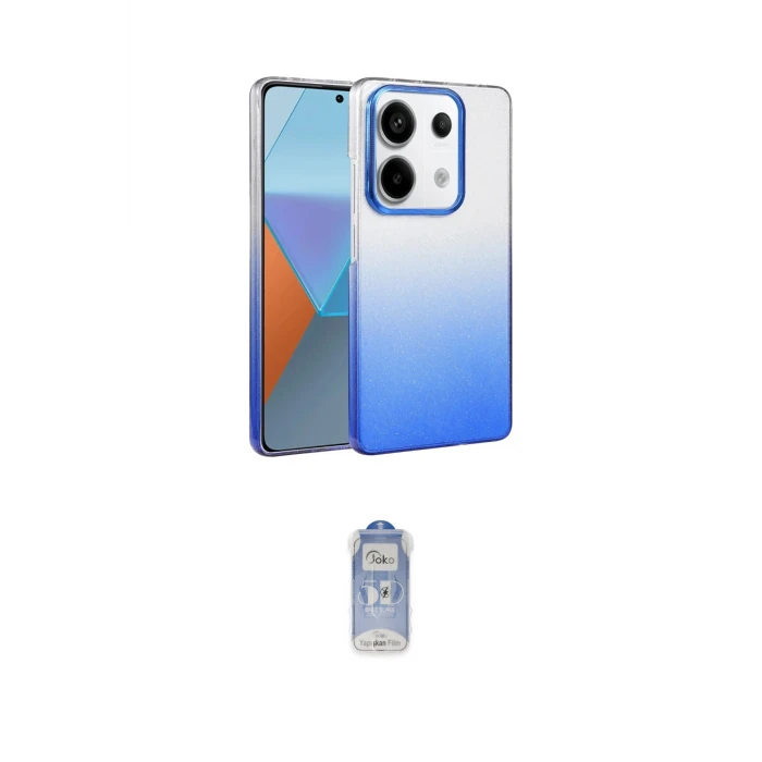 ieg™ Redmi Note 13 Pro 4G Kılıf Kıvılcım Minimal Özel Seri - Siyah Joko Magic 5D Cam