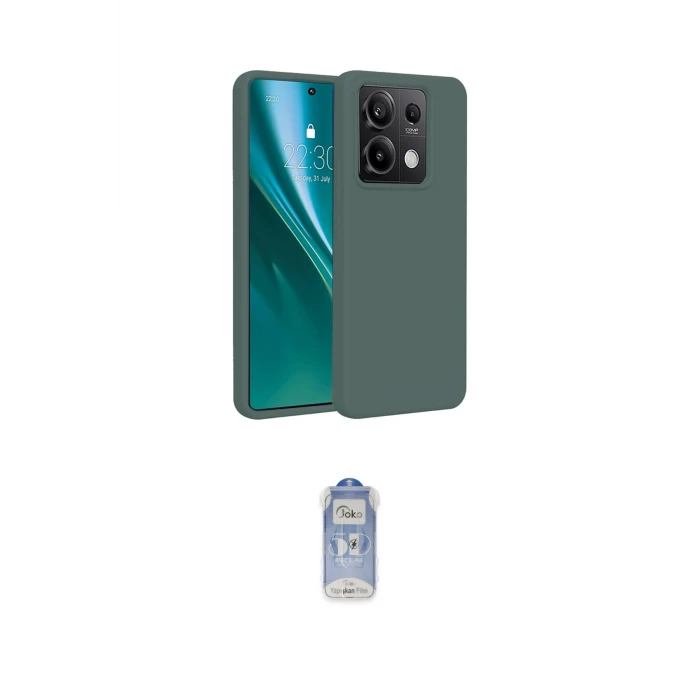 ieg™ Redmi Note 13 Pro 4G Kılıf Kozmos Yansıma Özel Seri - Siyah Joko Magic 5D Cam