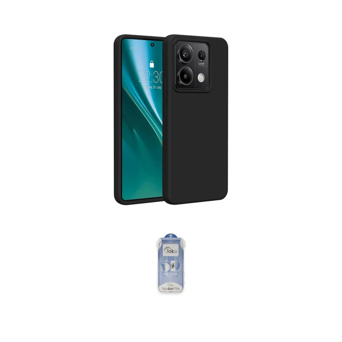 ieg™ Redmi Note 13 Pro 4G Kılıf Kozmos Yansıma Özel Seri - Siyah Joko Magic 5D Cam