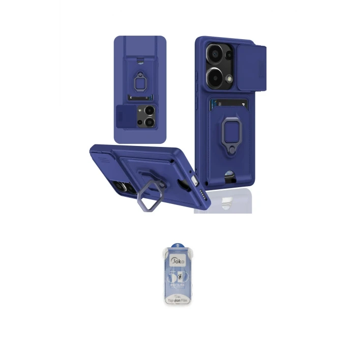 ieg™ Redmi Note 13 Pro 4G Kılıf Vadi Form Prime - Siyah Joko Magic 5D Cam