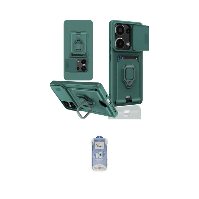 ieg™ Redmi Note 13 Pro 4G Kılıf Vadi Form Prime - Siyah Joko Magic 5D Cam