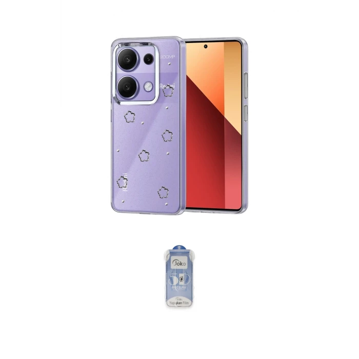 ieg™ Redmi Note 13 Pro 4G Kılıf Yörünge Form - Siyah Joko Magic 5D Cam