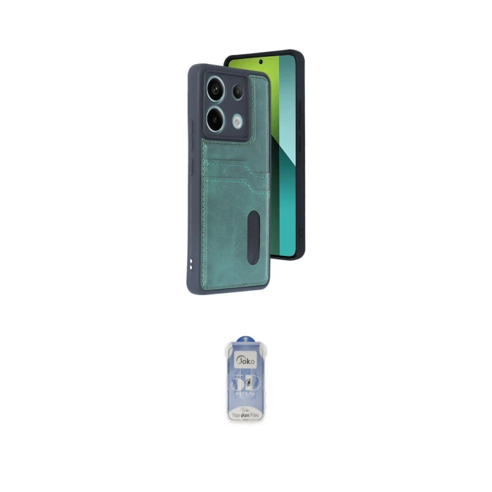 ieg™ Redmi Note 13 Pro 4G Kılıf Yörünge Işık Serisi - Siyah Joko Magic 5D Cam