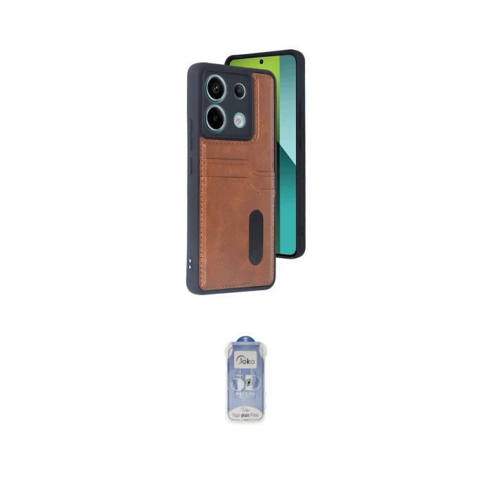 ieg™ Redmi Note 13 Pro 4G Kılıf Yörünge Işık Serisi - Siyah Joko Magic 5D Cam