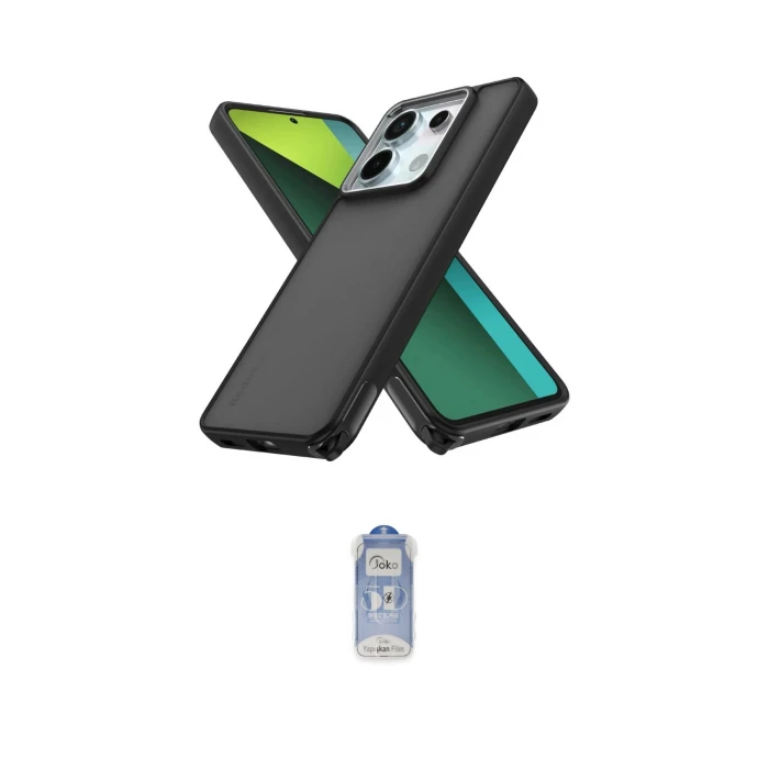 ieg™ Redmi Note 13 Pro 5G Kılıf Atlas Form - Siyah Joko Magic 5D Cam