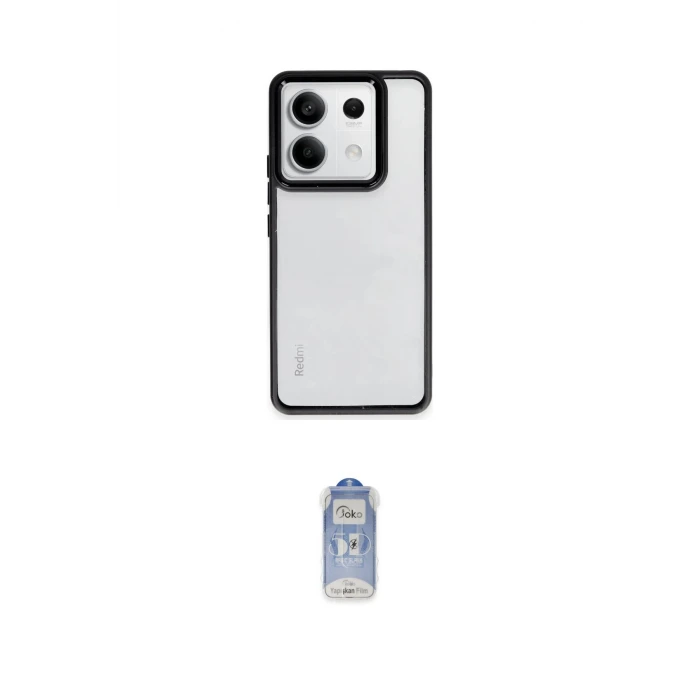 ieg™ Redmi Note 13 Pro 5G Kılıf Nova Işık Serisi - Siyah Joko Magic 5D Cam