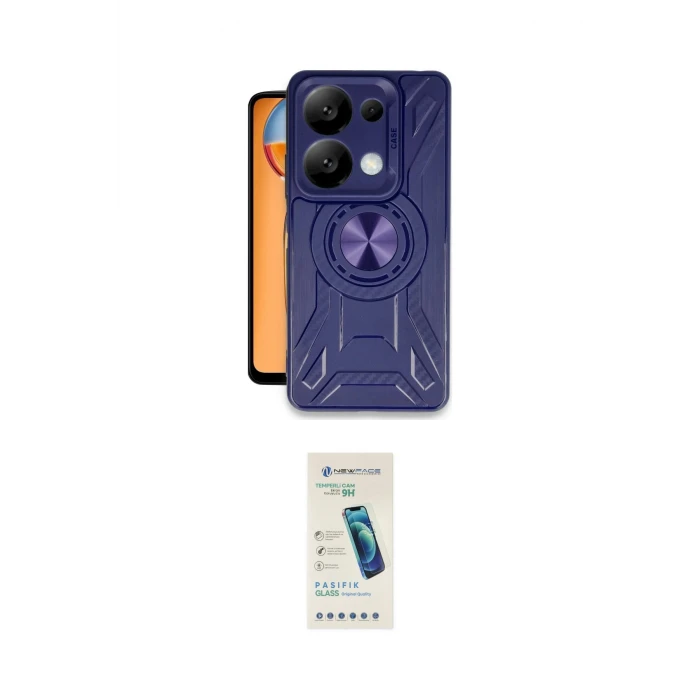 ieg™ Redmi Note 13 Pro 5G Kılıf Nova Yansıma Prime - Şeffaf Pasifik Cam Ekran Koruyucu