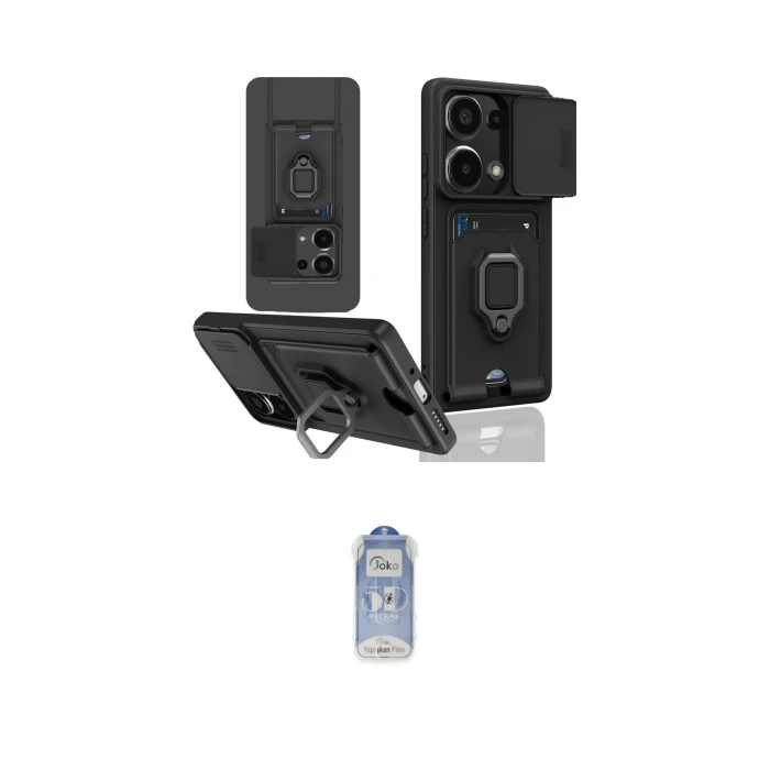 ieg™ Redmi Note 13 Pro 5G Kılıf Vadi Form Prime - Siyah Joko Magic 5D Cam