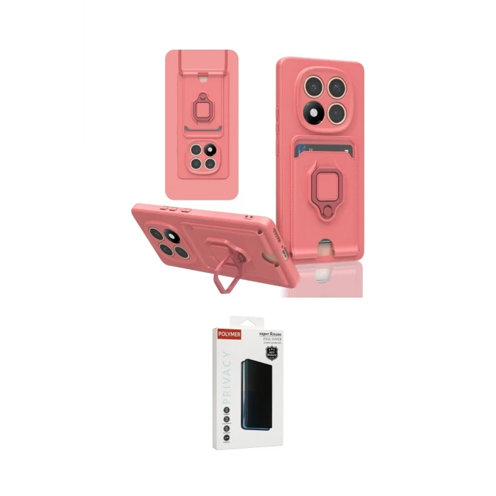ieg™ Redmi Note 14 Pro Plus Kılıf Vadi Form Prime - Siyah Hayalet Polymer Nano Ekran Koruyucu
