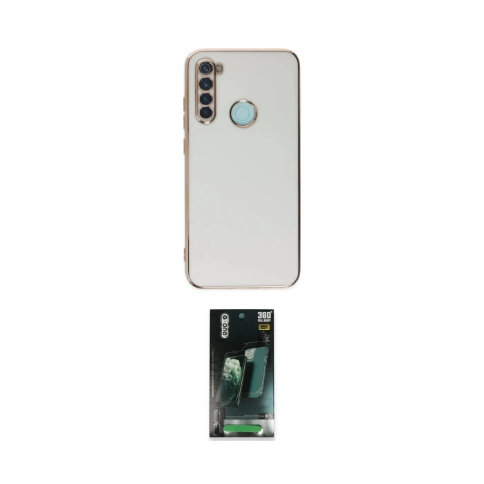 ieg™ Redmi Note 8 Kılıf Yankı Serisi - Şeffaf 360 Full Body Arka Koruyucu