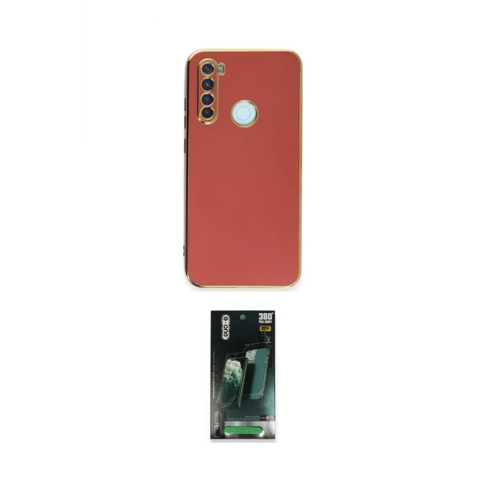ieg™ Redmi Note 8 Kılıf Yankı Serisi - Şeffaf 360 Full Body Arka Koruyucu