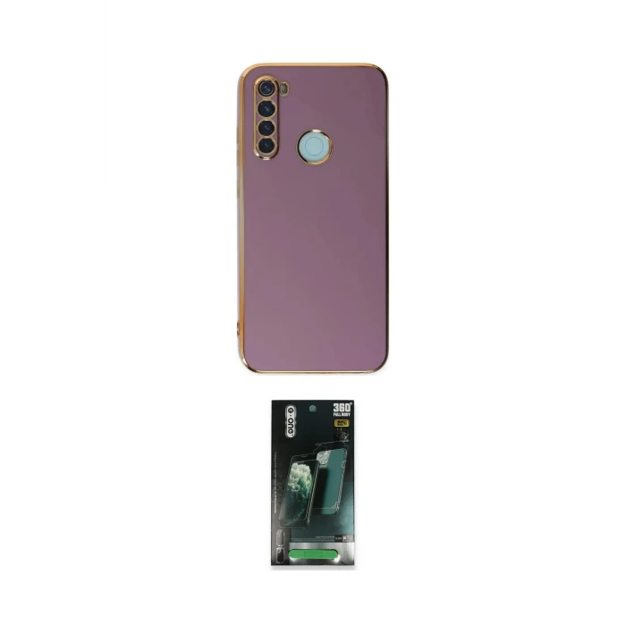 ieg™ Redmi Note 8 Kılıf Yankı Serisi - Şeffaf 360 Full Body Arka Koruyucu