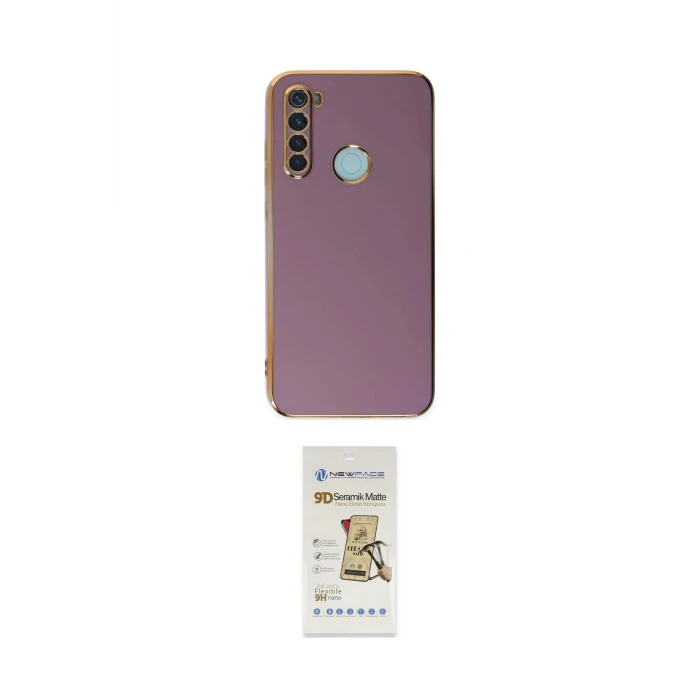 ieg™ Redmi Note 8 Kılıf Yankı Serisi - Siyah Mat Seramik Nano Ekran Koruyucu