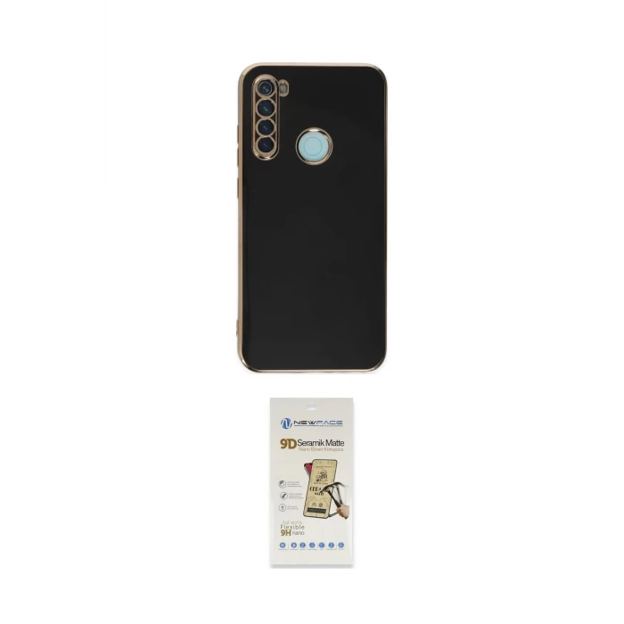ieg™ Redmi Note 8 Kılıf Yankı Serisi - Siyah Mat Seramik Nano Ekran Koruyucu