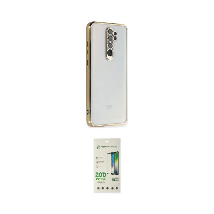 ieg™ Redmi Note 8 Pro Kılıf Vadi Minimal - Siyah 20D Premium Cam Ekran Koruyucu