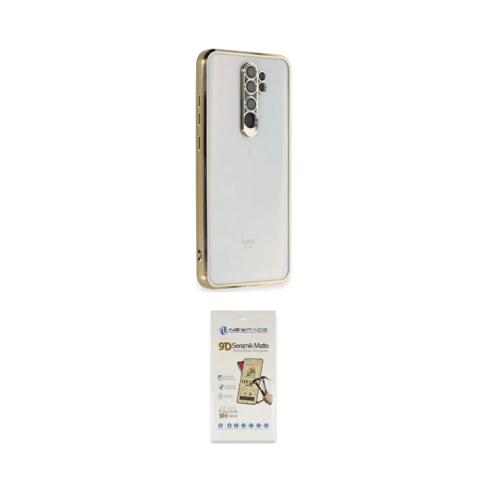 ieg™ Redmi Note 8 Pro Kılıf Vadi Minimal - Siyah Mat Seramik Nano Ekran Koruyucu
